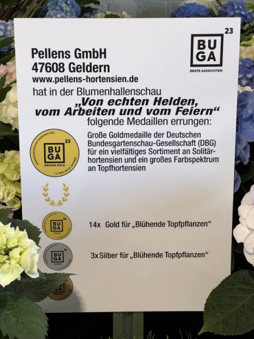 Große Goldmedaille der Buga Mannheim