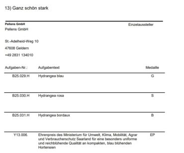 Ehrenpreis des Umweltministeriums Saarland